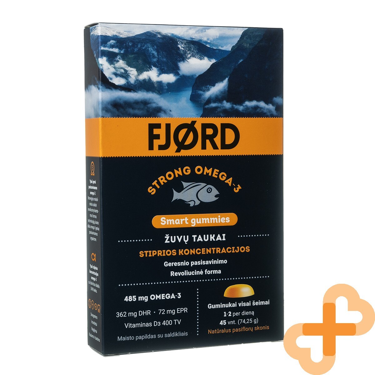 FJORD STRONG OMEGA-3 Smart Gummies Fish Oil 45 Gummies Brain