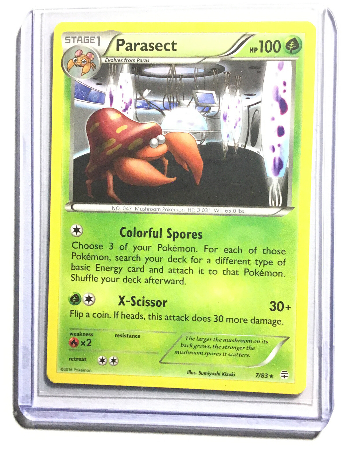 PARASECT - 7/83 - XY GENERATIONS - Rare - Pokemon Card - NM