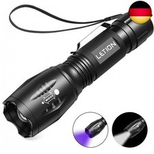 Taschenlampen 395nm Uv Letion 2 In 1 Uv Lampe Schwarzlicht Und Weisses Licht Taschenlampe Sport