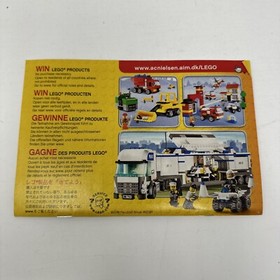 LEGO Creative Building 6187 Road Construction Set and 40049 Airplane Manual Only