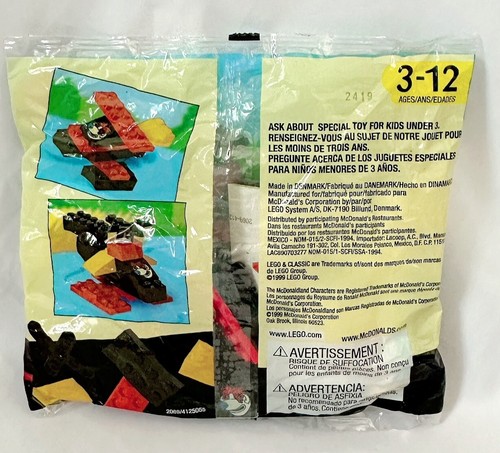 1999 McDonald's Happy Meal Lego Classics #2 Toy 15 pcs NEW SEALED - Picture 2 of 3