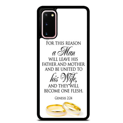 Bible Quote Marry Rings Case Cover Samsung Galaxy S23 S22 Plus Ultra S21+ S20
