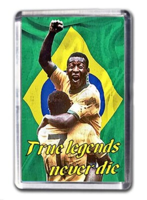 Pelé True Legend Brasil Edson Arantes do Nascimento Pele Brasilien Kühlschrankmagnet