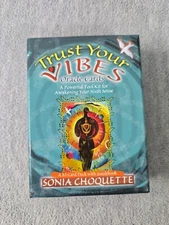 Trust Your Vibes Oracle 52 Cards Sonia Choquette Companion Book Guidebook Great
