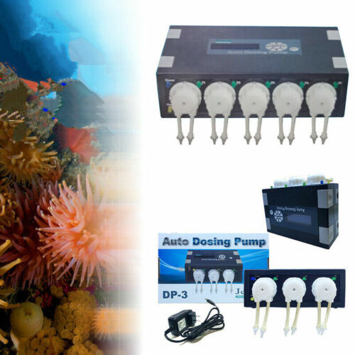 Automatic Dosing Pump Aquarium DP-3 DP-5 Doser Pond Fish Tank Marine Reef Auto - Photo 1/14