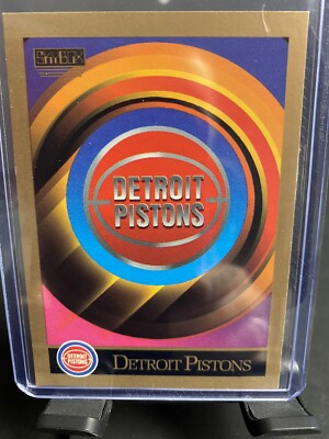 1990 SkyBox Detroit Pistons Checklist #335 Detroit Pistons NBA Basketball
