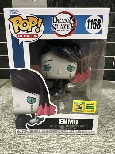 Funko Pop! Vinyl: Demon Slayer Enmu OFFICIAL STICKER SDCC 2022 MINT W/ Protector