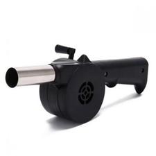 Portable Stainless Steel Hand Blower for Camping, BBQ, Outdoor Use, Black