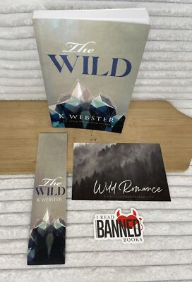 K Webster Signed The Wild Dangerous Romance Club Edition & Bookmark Rare