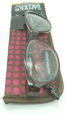 Foster Grant 2.00 Womens Monica Mag Fashion Reading Glasses With Soft Case New