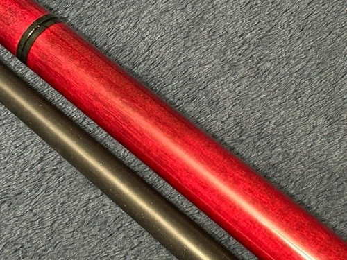 TNT Red Phantom Break Jump Pool Cue With Black Stained Purpleheart Shaft. - Picture 6 of 7
