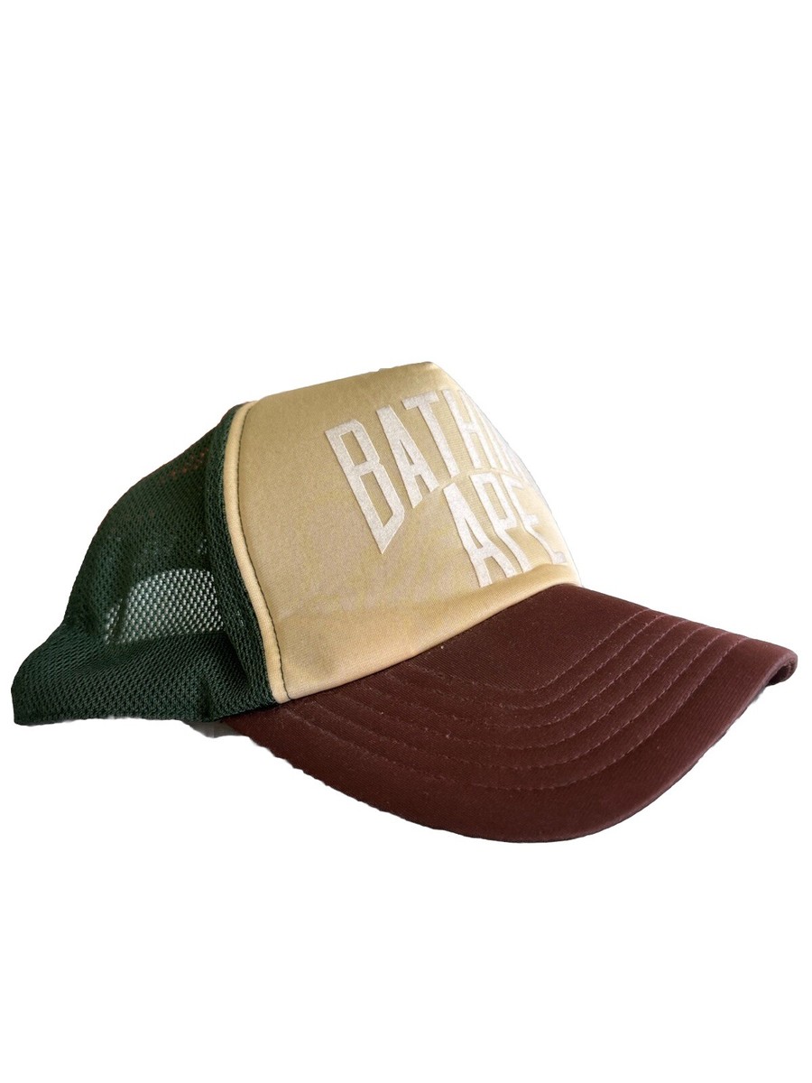 Vintage 2006 Bape Trucker Mesh Cap Hat Nigo Pharrell Original RARE