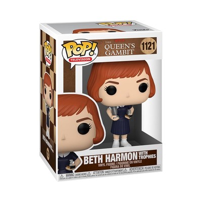 Funko Pop Beth Harmon with Trophies The Queen's Gambit Vinyl Figure 375 Inch