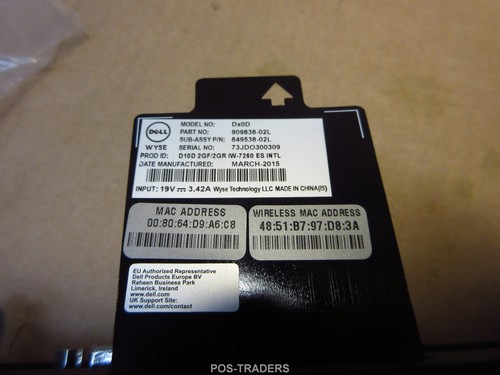 Client léger Dell Wyse 5010 D10D DX0D 2GF/2GR 909838-02L IW-7260 DVI PD - PAS D'ALIMENTATION - Photo 4/5