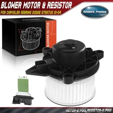 Front HVAC Blower Motor & Resistor for Chrysler Sebring Dodge Stratus 2001-2004