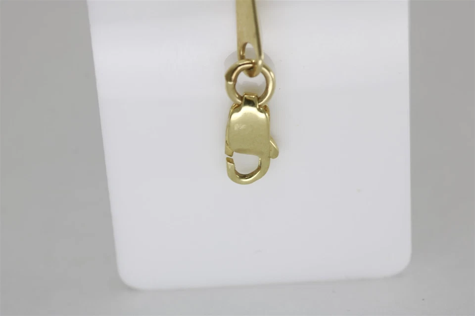 复古 10KYG 串珠链带心形手链 11 — 第 3/4 张图片