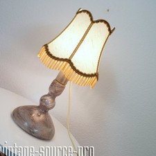 chicce old table floor lamp bankers lamp glass light vintage 60s 70s