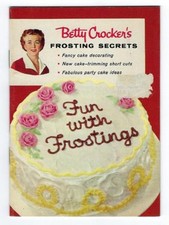 Libro de recetas vintage de pasteles 🎂 Betty Crocker decoración SECRETOS DE ESCARCHA pasteles