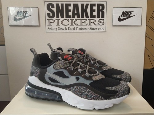 Nike Air Max 270 React SE Running - CN8282 001 - Black / Grey - 7Y / Womens 8.5 - Picture 4 of 12