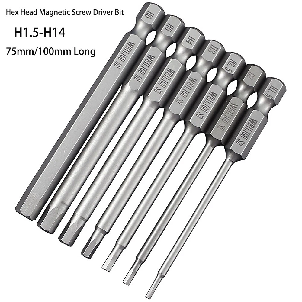 Hex Key Allen Bit Set Quick Change Connect impact driver power drill metric  Long