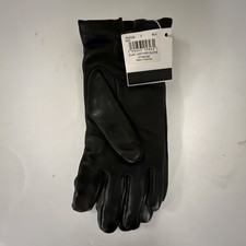 Coach Women  s Classic Black Leather Gloves Size 7 Retail 135 Style F32700