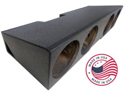 Fits 2019-2024 Chevy Silverado/GMC Sierra Crew Cab Quad 4 x 10'' Ported Sub Box
