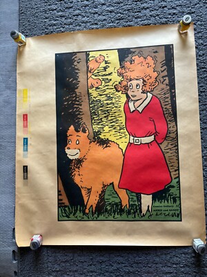 Little Orphan Annie & Sandy Comic Strip Poster Chicago Tribune Newspaper 1968