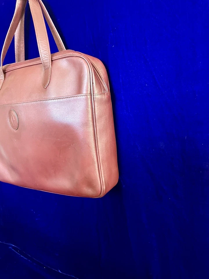 Cartier Bolso Mensajero Porta Documentos Maletín Bolso de Cuero Bolsa Mochila Estuche Foto 2 de 4