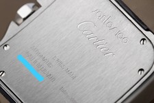 Cartier Santos 100 XL 18kt Yellow Gold & SS W20072X7 2656 Silver Opaline Roman 2