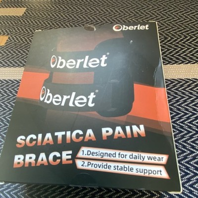 Oberlet AA020 Calf Brace, Adjustable Black, Sciatica Pain Relief, Unisex