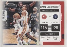 2021-22 Panini Contenders Game Night Ticket Trae Young #3 0wp8