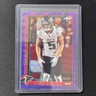 2025 Topps Chrome Football Purple Wave Refractor Drake London #12