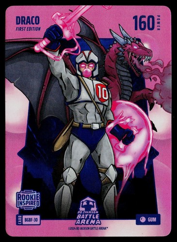 2024 Bo Jackson Battle Arena Alpha Draco Bubblegum Battlefoil Case Hit BGBF-30