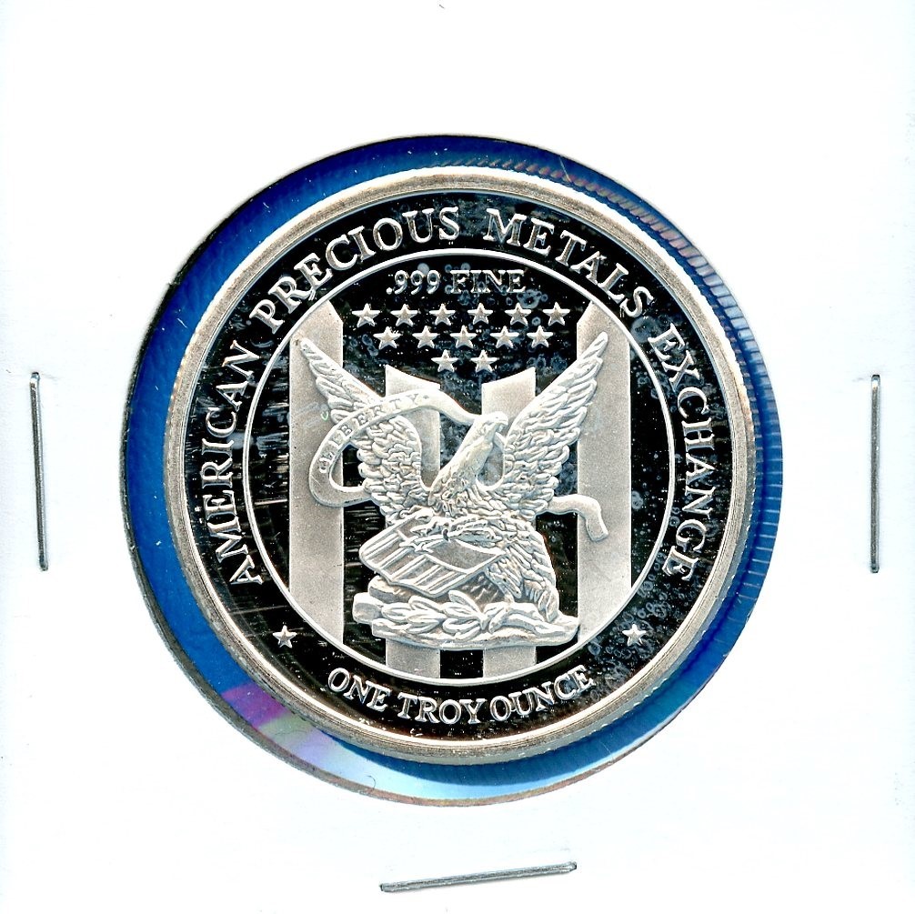 APMEX American Eagle .999 Fine Silver 1oz Round Bullion #07 Semi Proof Like Coin