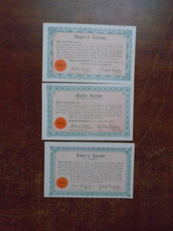 1950's Arcade Comic Humor Exhibit Card Lot of 3 VG
