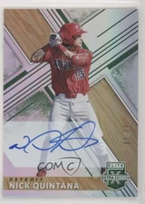 2019 Panini Elite Extra Edition Auto Emerald 5/25 Nick Quintana #47 Auto 7m3