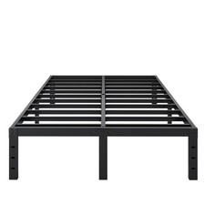Full Size Bed Frame, 14 Inch Heavy Duty Metal Platform Bed Frame No Box Sprin...