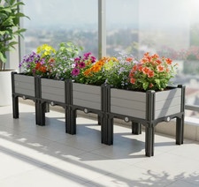 Outdoor Raised Garden Bed 120x30cm Planter Vegetable Planter Pot Flower