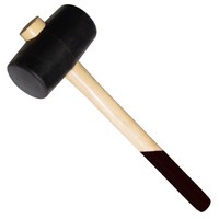 Hammer Gummihammer 55Mm Mit Holzstiel Schonhammer Fliesenhammer Ausbeulhammer
