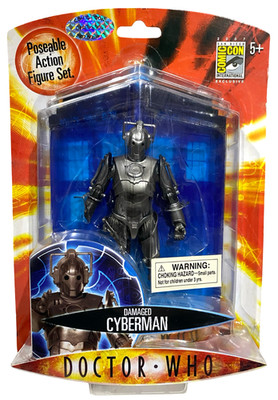 Doctor Who Damaged Cyberman Action Figure San Diego Comic Con SDCC Exclusive NEW