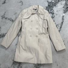 DKNY Womens Size XL Double Breasted Trench Co...