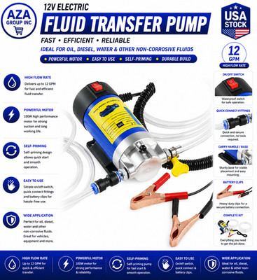 12V Electric Oil Extractor Pump for Engine Oil & Fluid Transfer 100W Search on A