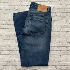 Boys Levis 505 Straight Leg Medium Wash Jeans Size 12 Reg