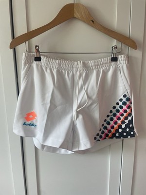 Vintage Lotto Tennis Shorts L white neu