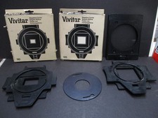 Assorted Vivitar negative carriers, condenser, power supply for Vivitar VI