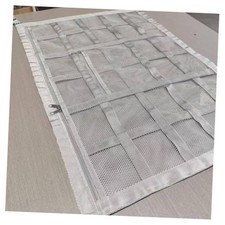 Car Ceiling Cargo Net with 2 Pockets - 35.4"x25.5" Cross-Strap - Gray