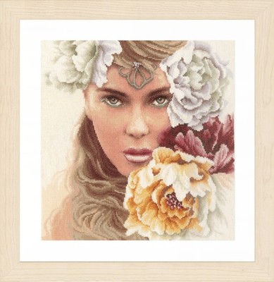 Lanarte Counted Cross Stitch Kit: Enchanting Eyes
