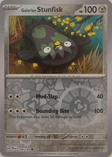 Galarian Stunfisk [Reverse Holo] #106 Prices | Pokemon Journey Together | Pokemon  Cards