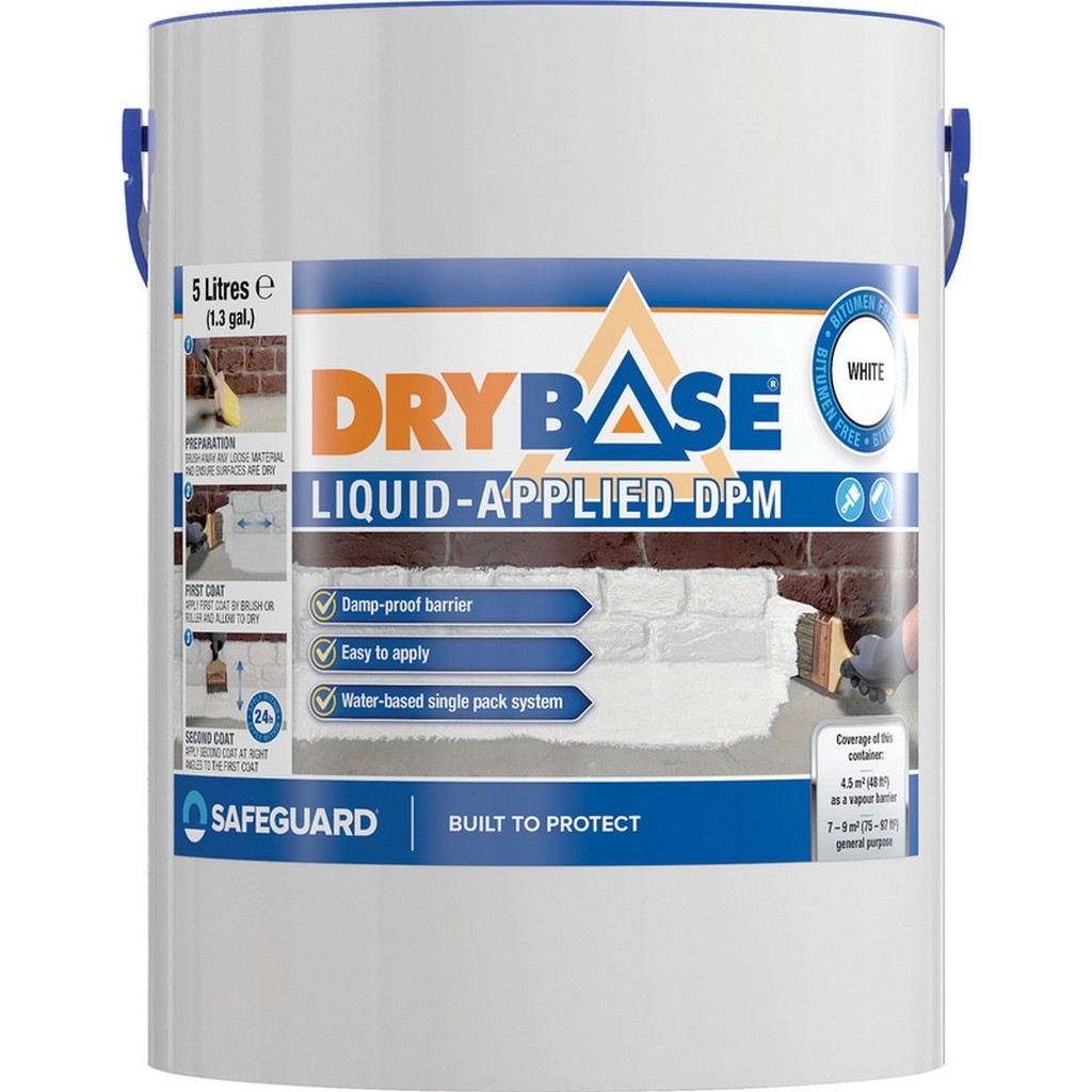 Drybase Liquid Damp Proof Membrane – Damp Proof Paint for Walls & Floors 5 Litre - Image 6