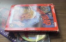 Night Trap (Sega CD) Red Box Variant CIB w/ Manual 2 Discs Near Mint  Reg Card